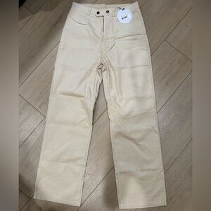 Princess Polly women’s high waist uptown Beige Corduroy Pants